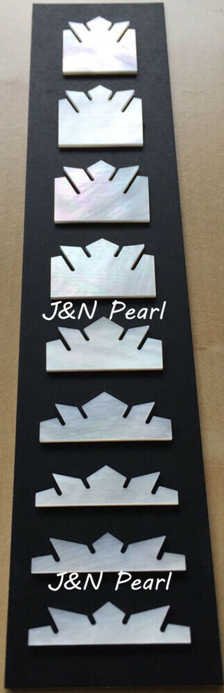 9pcs/set Mother of Pearl Crown Inlay Set  for Gibson Style Electric Guitars