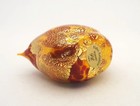 New Murano Cute Red & Yellow Bird Figurine Infused with Gold Italian Art Glass — photo 4