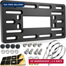 BGGTMO License Plate Bracket Holder- Front License Plate Mounting Kit, Universal