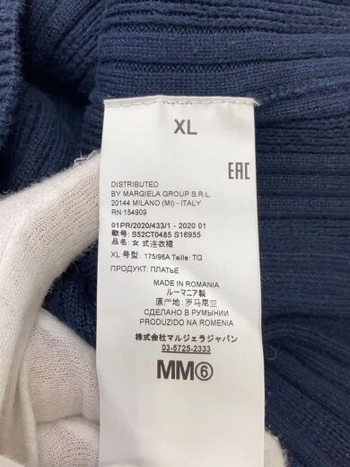 MAISON MARGIELA MM6 Vestito XL Cotone NVY S52CT0485