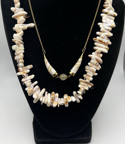 Lot Of Two Shell Necklaces Puka Shell