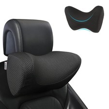 Memory Foam Car Neck Pillow Adjustable Support For Long Drives Comfy Cover La