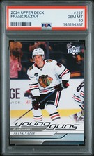 2024-25 Upper Deck Frank Nazar Young Guns Rookie RC #227 PSA 10 Gem