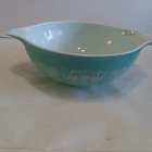 VINTAGE PYREX 444 AMISH BUTTERPRINT BLUE MIXING BOWL 10 INCH 4 QUART