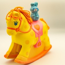 Vintage 1981 Mattel Preschool Rock-A-Bye Pony Musical Crib Toy -Tested  Works