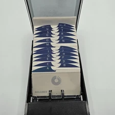 Rolodex VIP 24C Covered Card File Black Smoke Lid w/ A–Z Tabs & Cards USA Made