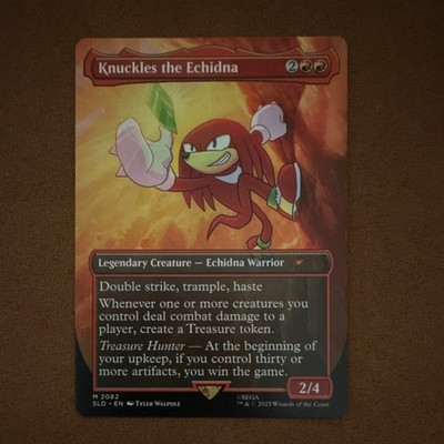 Knuckles the Echidna #2082 Secret Lair Drop Legendary Creature Red MTG Card 2025