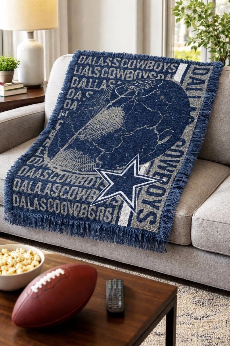 football Team Dallas Cowboys Unisex-Adult Woven Jacquard Throw Blanket