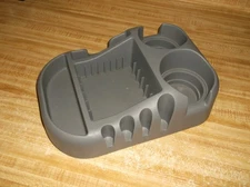 Universal Center Console Cup Holder Floor Drink Storage CD GREY Auto Truck Car