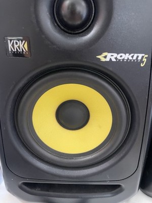 KRK Rokit 5 RPG2 Studio Speakers Pair XLR AUX Power Cables | eBay