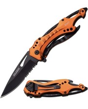 Tac-Force- Spring Assisted Folding Pocket Knife   Black Stainless Steel Blade...