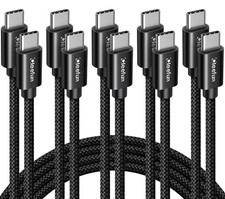 CLEEFUN USB C to C Cable 60W, USBC USBC, 3ft 3ft 3ft 3ft 3ft, Black