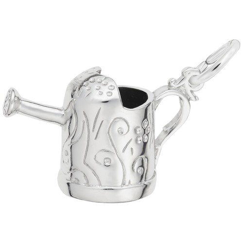 Sterling Silver Watering Can Charm - 13mm x 19mm