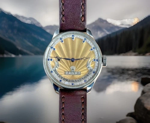 BEAUTIFUL VINTAGE ROLEX LEVER MOVEMENT IN A NEW QUALITY CASE, FULLY SERVICED.