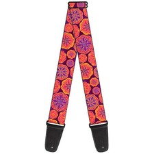 Guitar Strap - Boho Mandala Purples/Oranges/Pinks ACC NEW