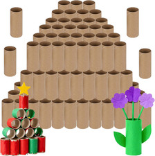100 Pack Toilet Paper Rolls for Crafts round Thick Cardboard Tubes Empty Paper T
