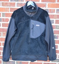 Vintage 90’s Patagonia Regulator Series Men’s XL Black Deep-pile Fleece USA Made