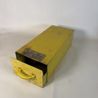 Vintage Antique American Home Menu Maker Box