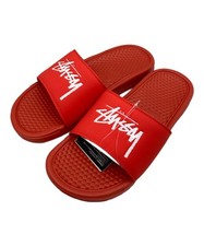 NIKE/Stussy BENASSI HABANERO RED/WHITE Size: US 8