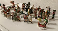 Assorted Christmas Village People Porcelain Figurines Lot 29