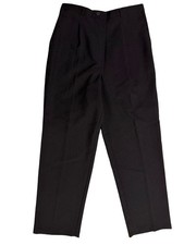 KATHIE LEE COLLECTION Black Zip Fly Pleated Dress Pants Women s Size 8P VTG