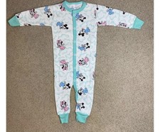 VTG 1984 Disney Babies Mickey Minnie Thermal Romper Dundee USA Size Small 13-18