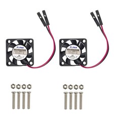 Raspberry Pi 4 Cooling Fan - 30x30x7mm Brushless CPU Fan 2-Pack 
