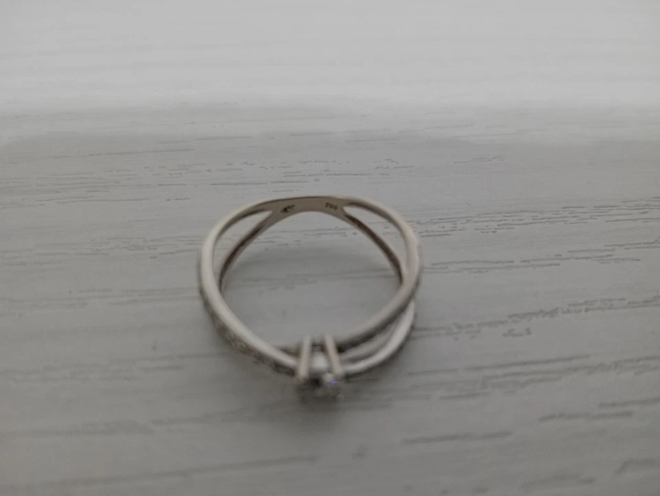 anello oro bianco 18 kt donna - Immagine 2 di 4