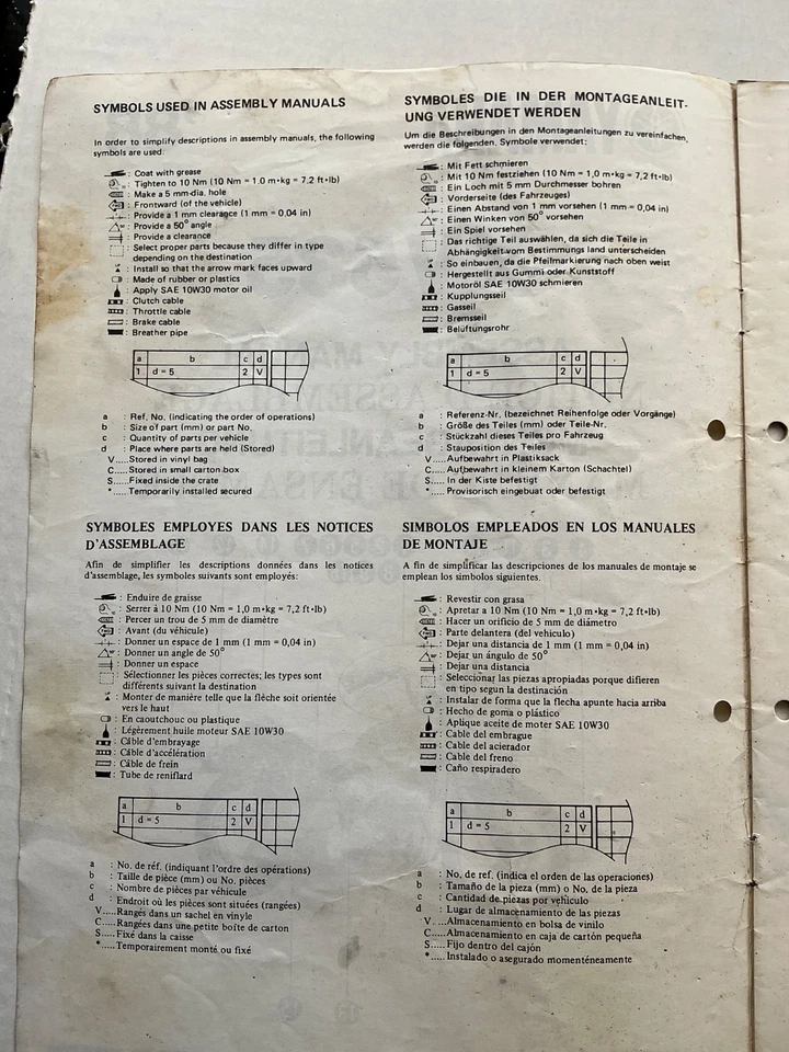 GENUINE YAMAHA WORKSHOP SET UP ASSEMBLY MANUAL XV535 XV 535 VIRAGO 2YL 1988 - Image 2 of 4