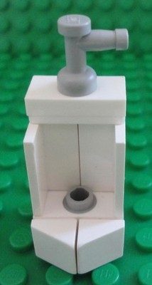 LEGO Mini Figure Urinal Custom Bathroom MOC Build