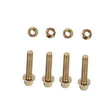 Rwraps 4 Setmm Flanged Head Bolt and nut,Exhaust Manifold Bolt M10-1.5X40
