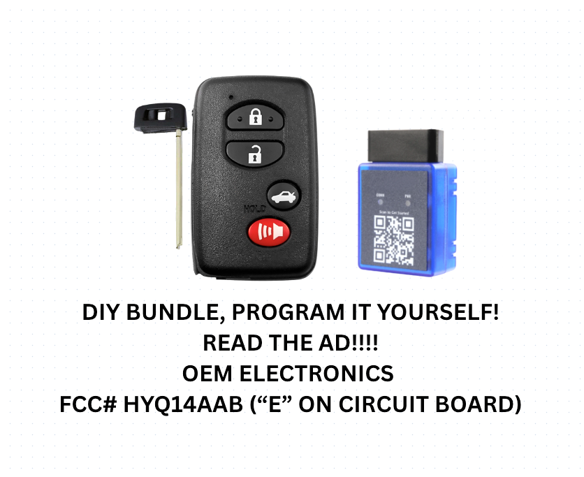 DIY BUNDLE FOR OEM 2007-2012 TOYOTA CAMRY AVALON SMART KEY 89904-06130 HYQ14AAB