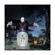 VINGLI Inflatable Halloween Outdoor Decorations, Blow Up Yard Decorations, Bu...
