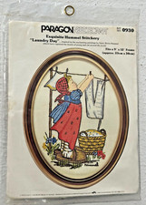 1978 Paragon Needlecraft Hummel Laundry Day Stitchery Kit 0930