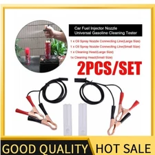 Universal Car Cleaning Tool + Nozzle Fuel Injector Flush Cleaner Adapter DIY Kit