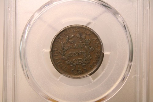 1808 Draped Bust Half Cent 1/2C PCGS VG10 #2477 - Picture 4 of 4