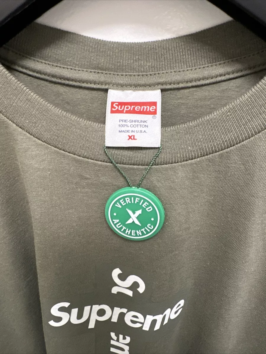 Supreme Cross Box Logo Tee Olive