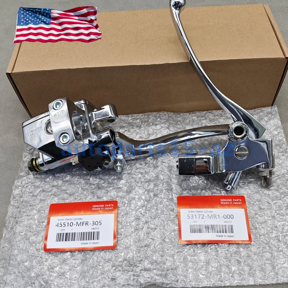 New Brake Master Cylinder Clutch Lever For Honda VT600/750 VT1100/1300 VTX1300 - Image 2 of 4