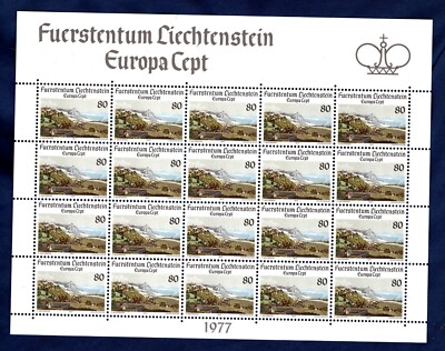 LIECHTENSTEIN 1977 C.E.P.T.   in minifoil MNH**