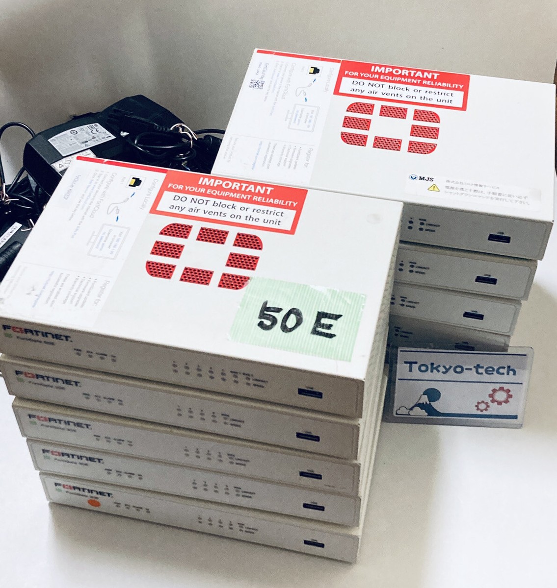 Q*3様 FortiGate ５０E １０台セット　FORTInet 10 set Fortinet Fortigate 50E FG-50E Firewall Initialized