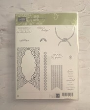 Stampin Up Beautiful Banners Shower Baby Wedding Thanks Hello