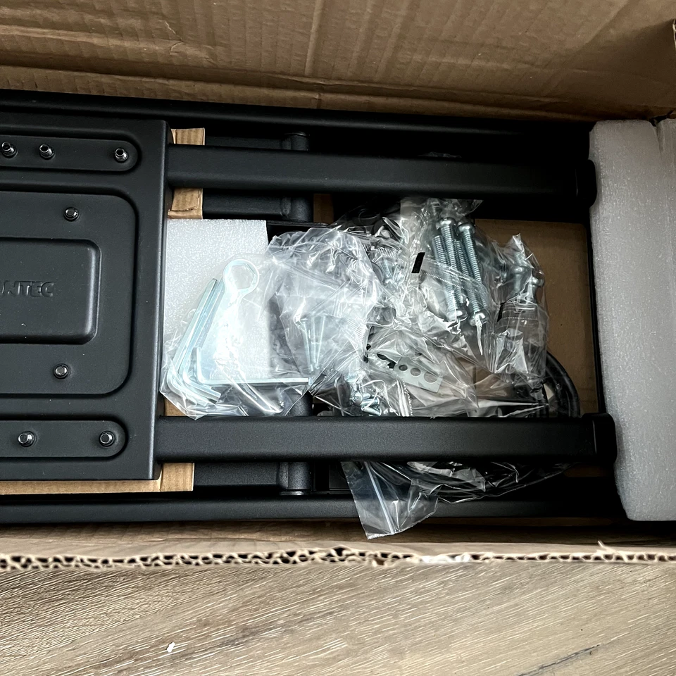 32"- 75" TV Wall Mount Bracket Extra Long Arm Tilt Swivel Rotate Full Motion - Image 4 of 4