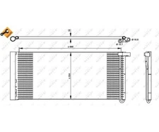 Condenser, Air Conditioning Easy Fit NRF 350331 for Porsche