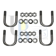 GMB 2pcs Front Shaft All Joints Universal Joint U-Bolt Kit for Ford Bronco II