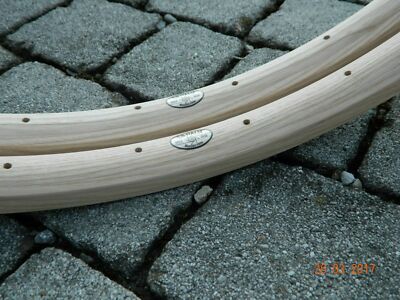 CB ITALIA pair (#2 rims) VIAGGIO wooden rims for pneumatic tires