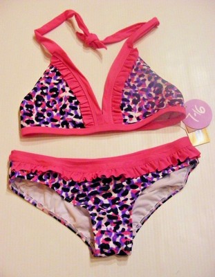 purple leopard print bikini