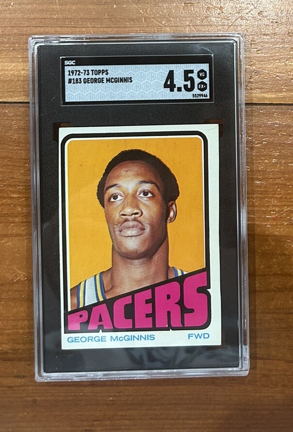 George McGinnis 1972-73 Topps #183 SGC 4.5 🔥🔥Indiana Pacers