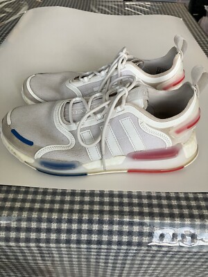 Adidas Men's Size 9 NMD_V3 OG White Blue Red Sneaker Shoes GX3379