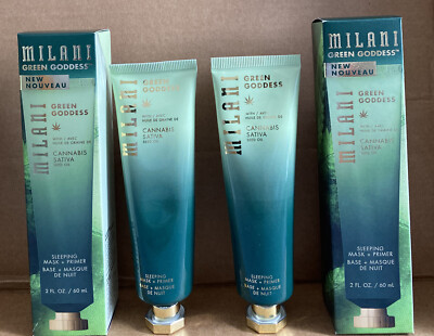 Milani Green Goddess Sleeping Mask + Primer Set Of 2 Size 2fl. Oz