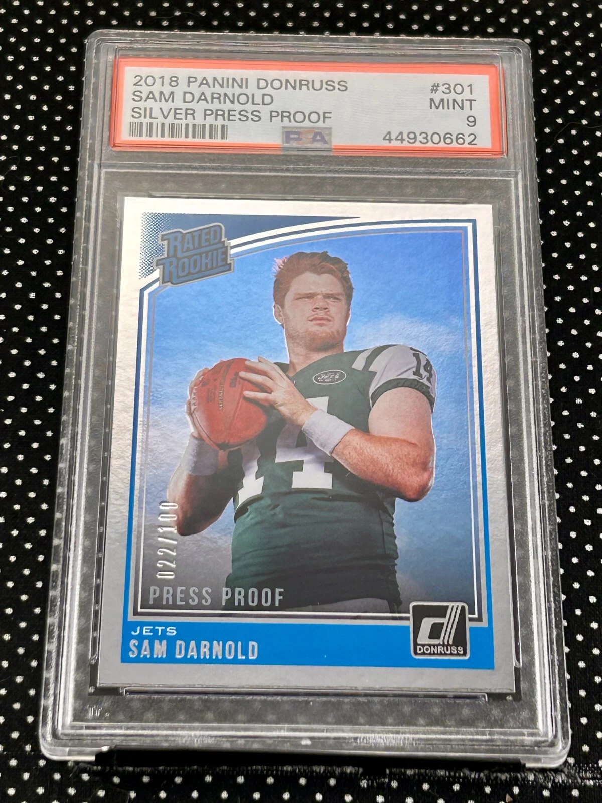 Sam Darnold Panini Donruss #301 Silver Press Proof